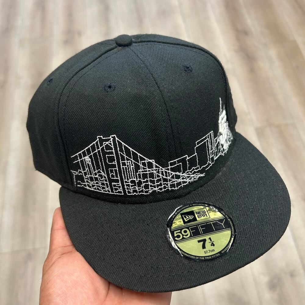 SF Giants New Era MLB Fitted Cap Hat City Scape Logo sz 7 1/4 B25